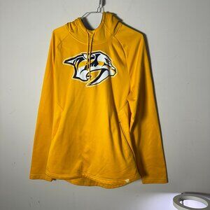 EUC NHL Fanatics Nashville Predators Hockey Hoodie Jacket Medium M Mens